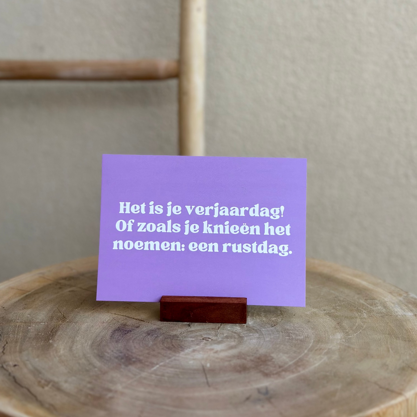 Het is je verjaardag! Of zoals je knieën het noemen: een rustdag.
