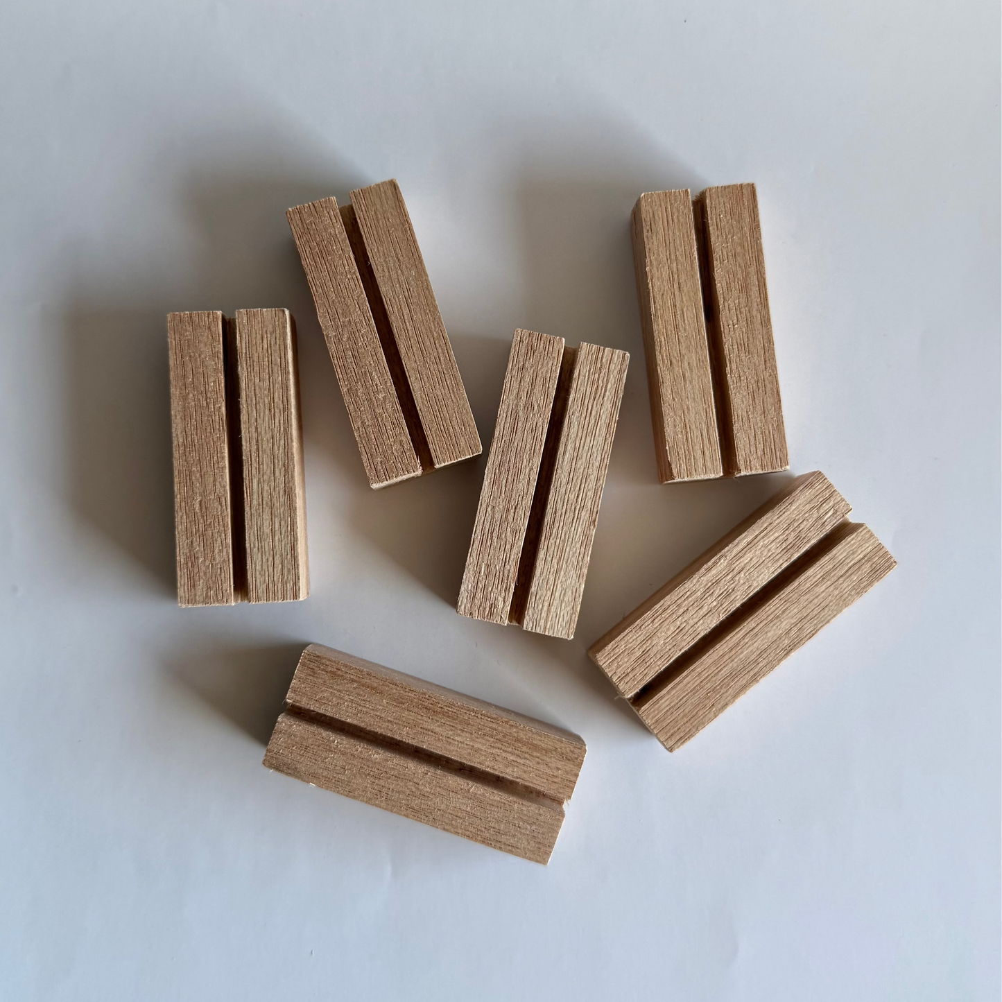 Houten kaartenhouder