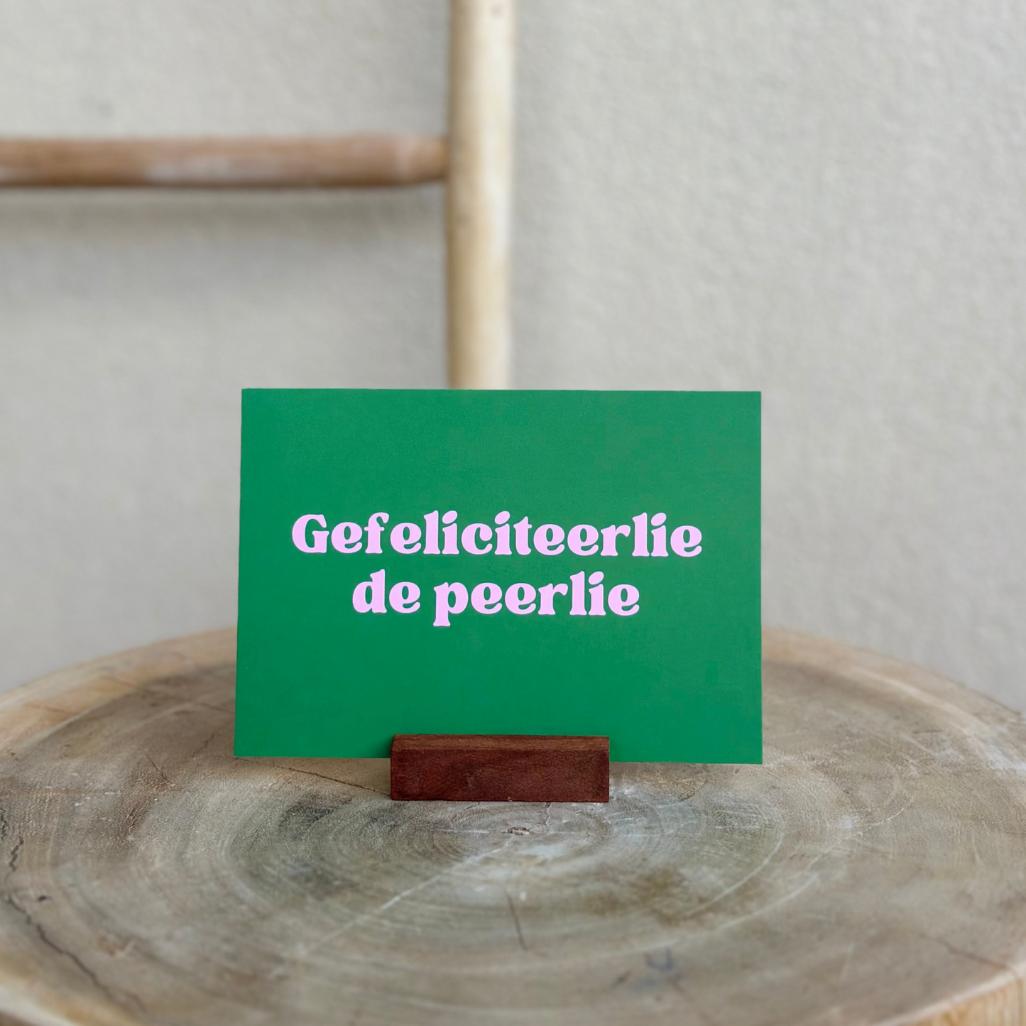 Gefeliciteerlie de peerlie
