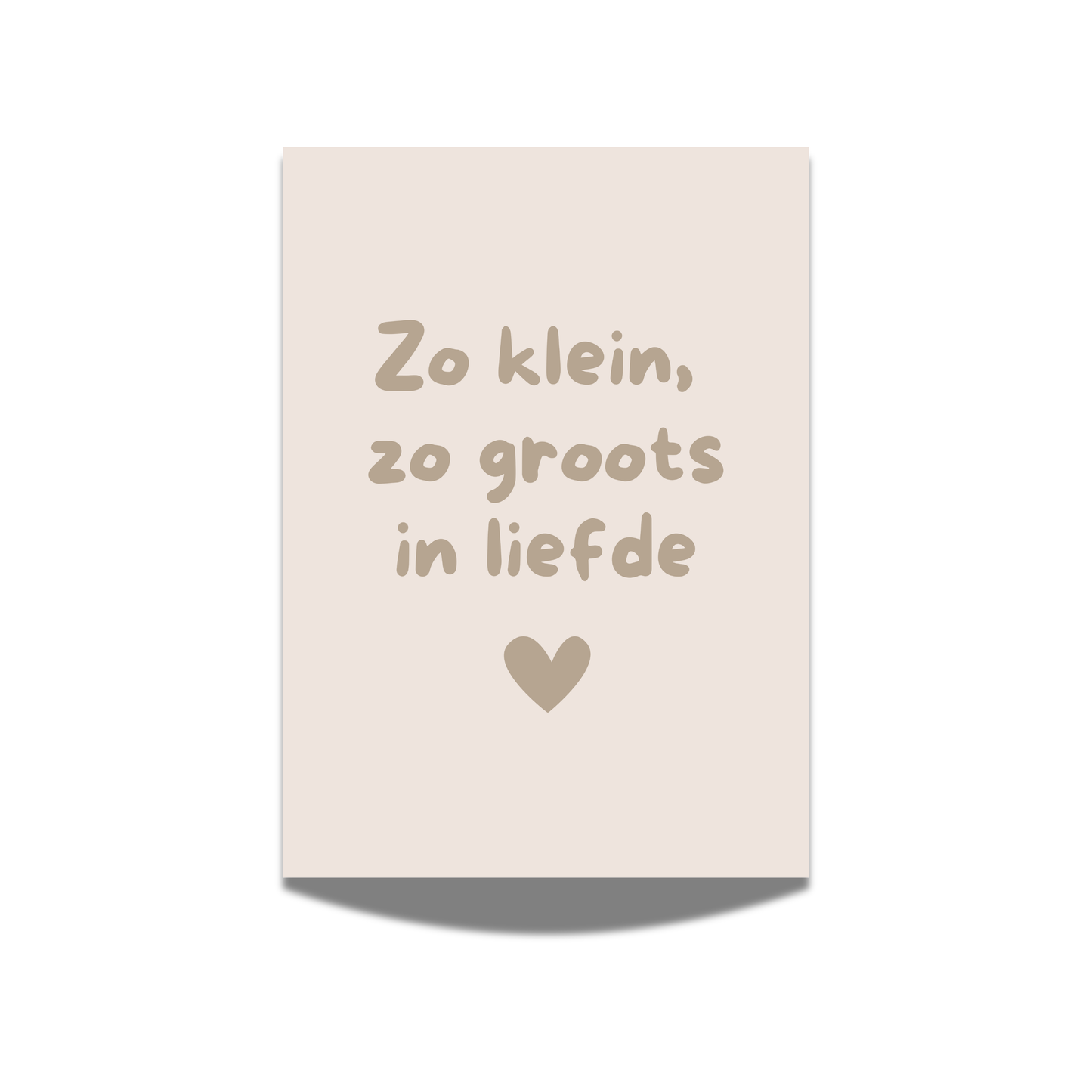 Zo klein, zo groots in liefde
