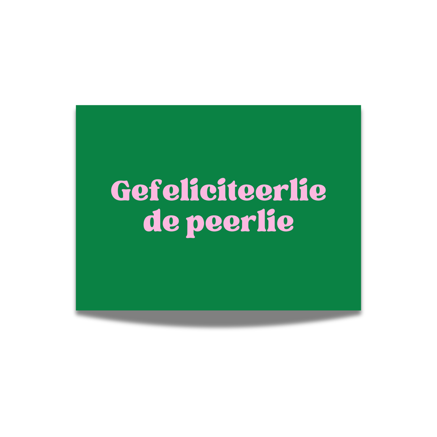 Gefeliciteerlie de peerlie