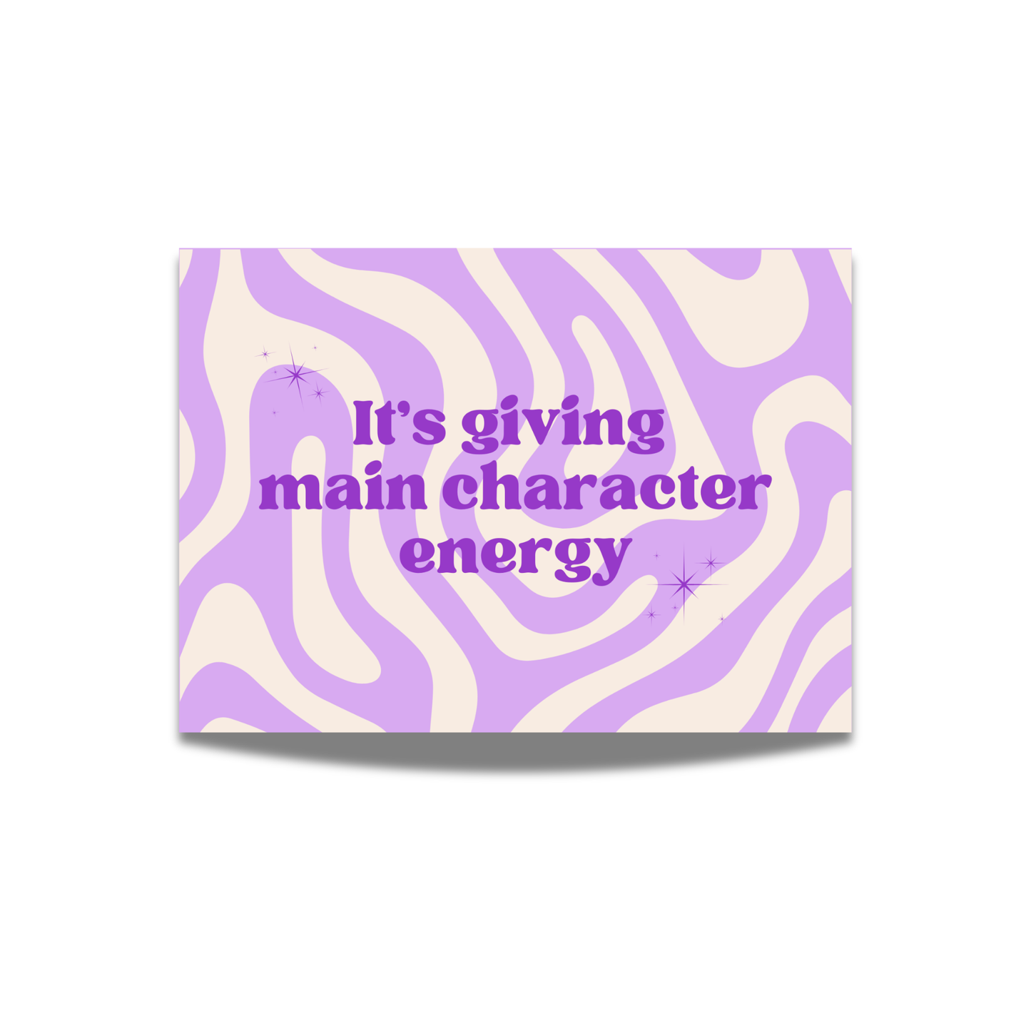 It's giving main character energy