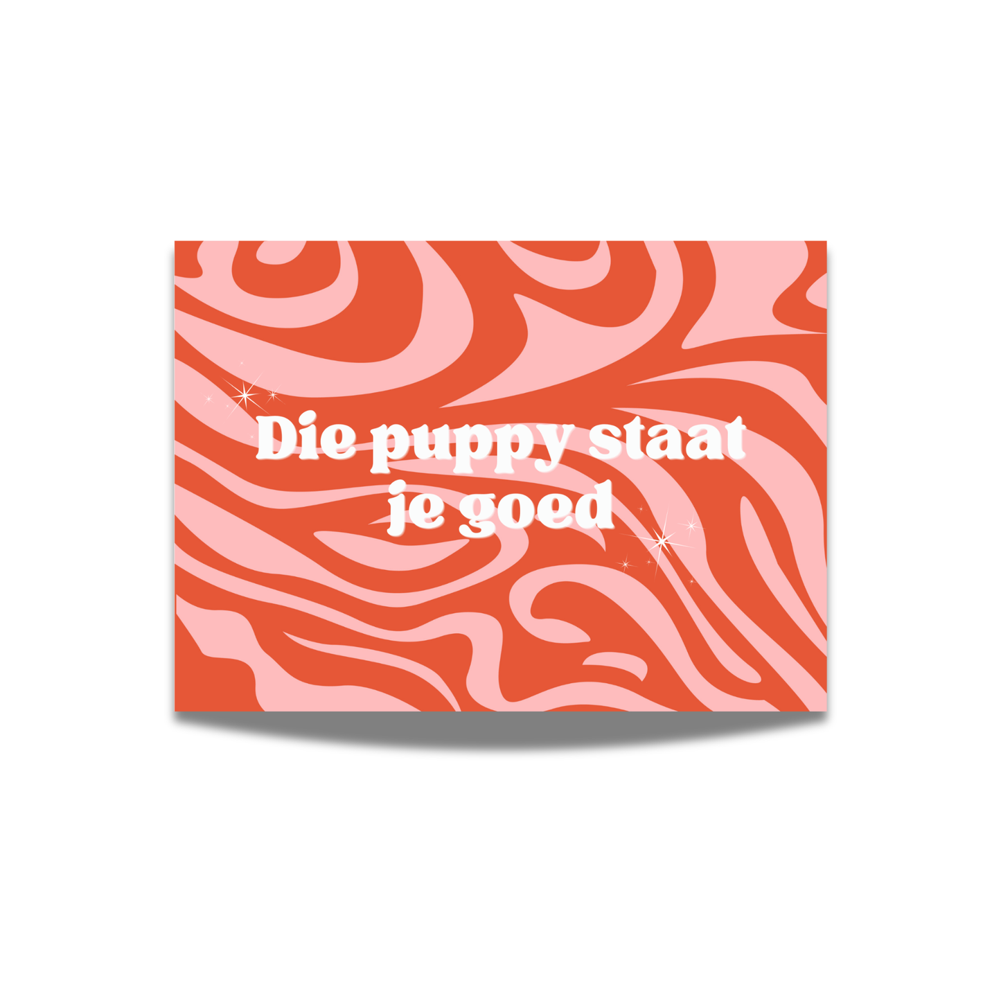Die puppy staat je goed