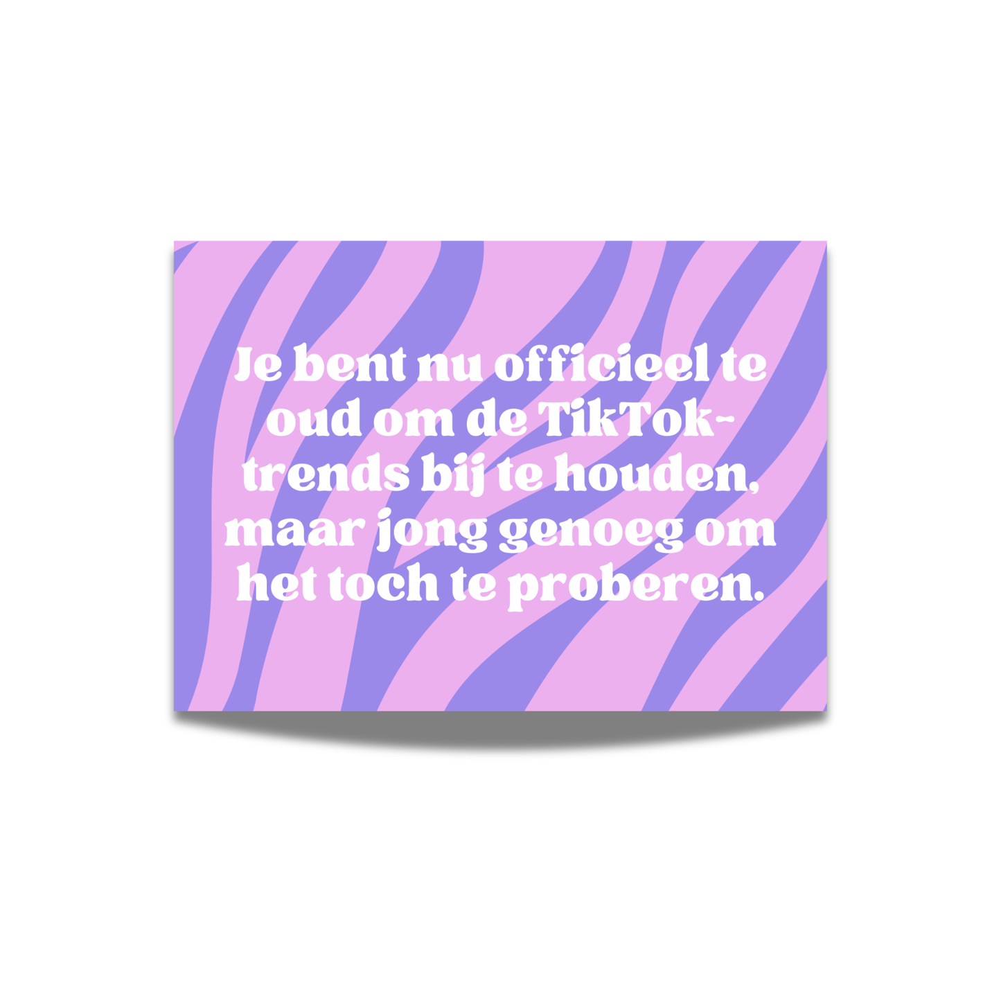 Je bent nu officieel te oud om de TikTok trends bij te houden, maar jong genoeg om het toch te proberen.